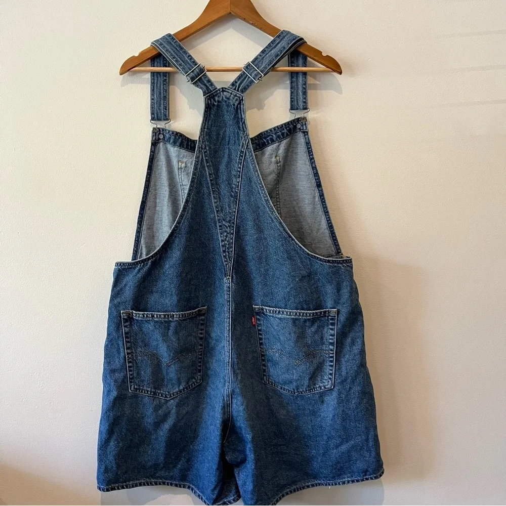 Levi’s Utility Lightweight Shortalls Overalls Denim - Picture 7 of 14